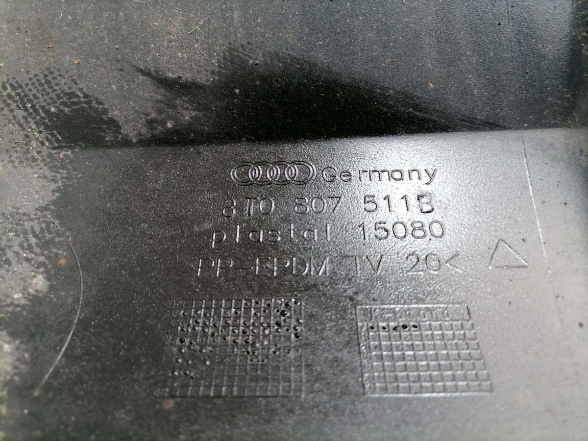 Audi A5 8T original Sto&szlig;stange Stossf&auml;nger hinten LY9B Brillantschwarz Bj.2009